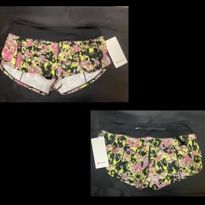 Multicolor Lululemon Speed up shorts